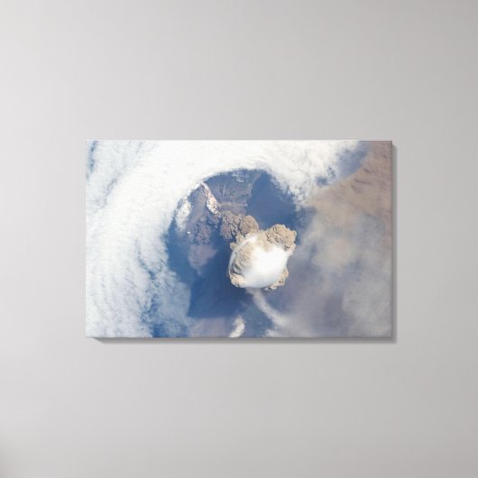 Eruptie van de Sarychev-vulkaan 2 Canvas Afdruk (Voorkant)