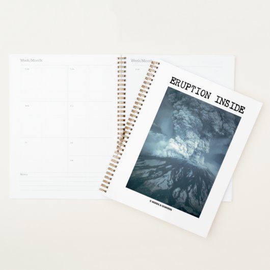 Éruption à l'intérieur du mont Saint Helens Géolog (Devant avec enveloppe)