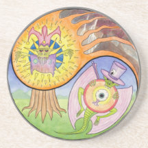 "Eruption" Mandala Drink Onderzetter