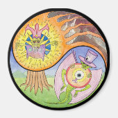 "Éruption" Mandala Magnet (Devant)