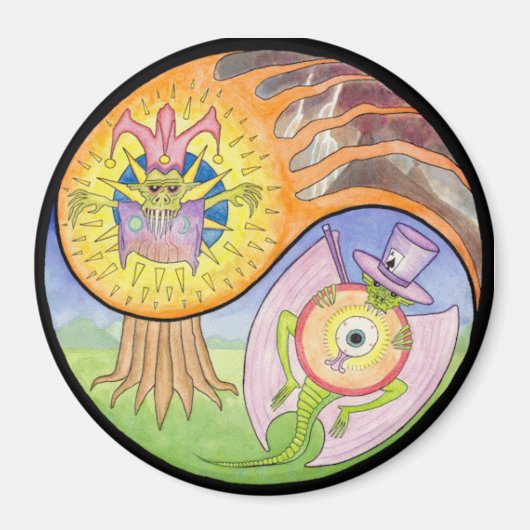 "Éruption" Mandala Magnet (Devant)