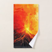 Éruption volcanique Art Abstrait (Serviette à main)