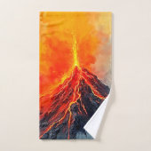 Éruption volcanique : puissance brute (Serviette à main)