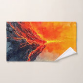 Éruption volcanique : puissance brute (Serviette à main)