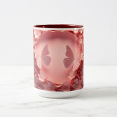 Ervaar de Elegantie: 3D Butterfly Coffee Mok (Center)