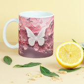 Ervaar de Magic: 3D Butterfly Coffee Mok