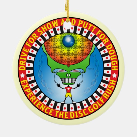 Ervaar de Rush Keramisch Ornament (Achterkant)