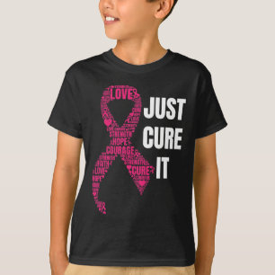 Ervaar het roze lintje borstkankerbewustzijn t-shirt
