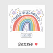 Ervaar neurodiversiteit Bewustheid voor geestelijk Sticker (Vel)