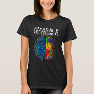Ervaar neurodiversiteit Brain ADHD Autisme T-shirt