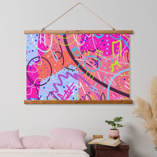 Ervaar vreugde hangend wandkleed (Slaapkamer)