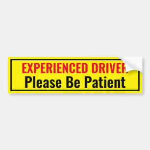 Ervaren bestuurder bumpersticker