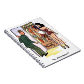 Ervaren tennisser, grappig notitieboek (Rechterzijde)