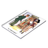 Ervaren tennisser, grappig notitieboek (Linkerzijde)