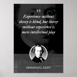 Ervaring zonder theorie is blind poster