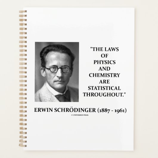 Erwin Schrödinger Physique Chimie statistique (Devant)