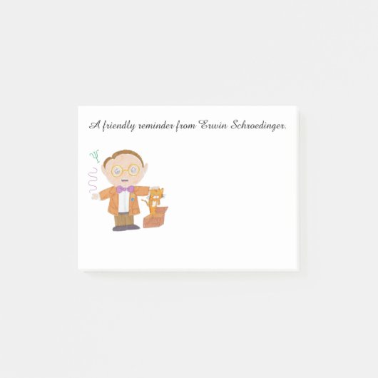 Erwin Schrödinger Post-it® Notes (Voorkant)