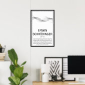 Erwin Schrodinger Poster (Thuiskantoor)