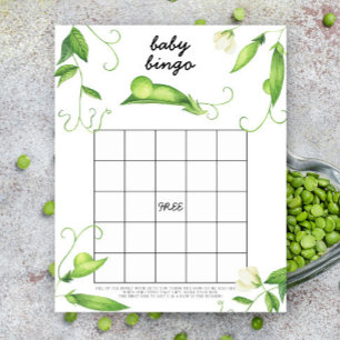 Erwt baby shower - Baby shower bingo spel