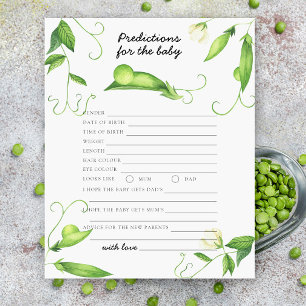 Erwt baby shower - baby voorspellingen en advies