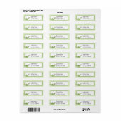 Erwt in de Pod Return Address Labels (Full Sheet)