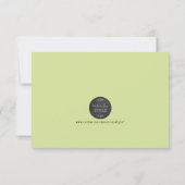 Erwt in een pod Dank je kaart (Achterkant)