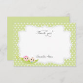 Erwt in een pod Dank je kaart (Voorkant / Achterkant)