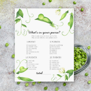 Erwten baby shower - Wat zit er in je tas