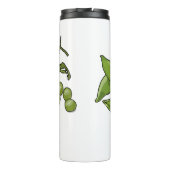 Erwten cartoon illustratie thermosbeker (Achterkant)