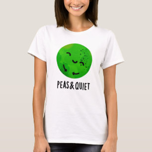 Erwten en stilte Funny Veggie Pea Pun T-shirt