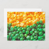 Erwten en suikermaïs briefkaart (Voorkant / Achterkant)