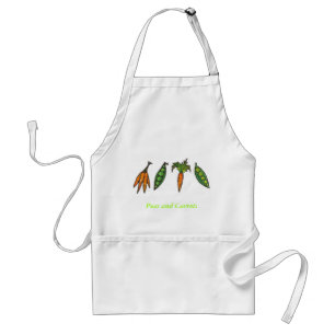 Erwten en wortelen Apron Standaard Schort