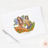 Erwten en wortelen Sticker (Envelop)