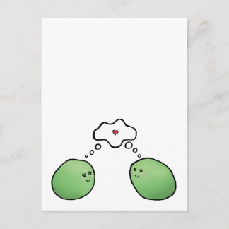 Erwten in een peul briefkaart