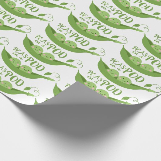 erwten in een peul cadeaupapier (Hoek)