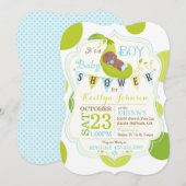 Erwten in een Pod African Boy Baby shower Kaart (Voorkant / Achterkant)