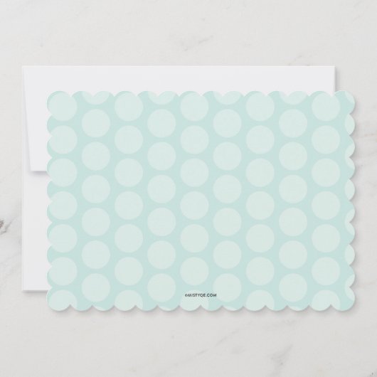 Erwten in een tweekleppige piek kaart (Achterkant)