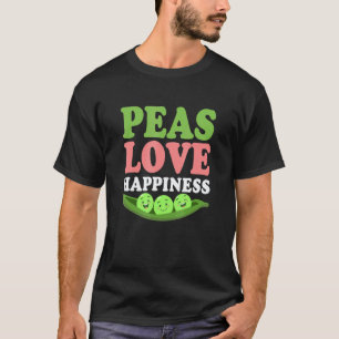 Erwten Liefde Geluk Veganisme Groente T-shirt