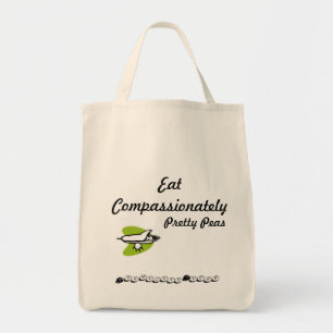 erwten met speciale toestemming eten tote bag