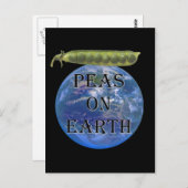 Erwten op aarde briefkaart (Voorkant / Achterkant)