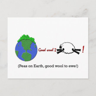 Erwten op aarde briefkaart