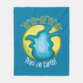 Erwten op aarde fleece deken (Voorkant)