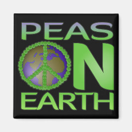 Erwten op aarde magneet