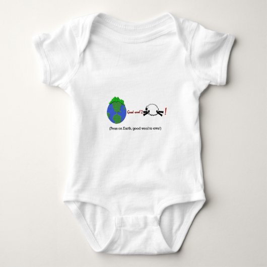 Erwten op aarde romper (Voorkant)