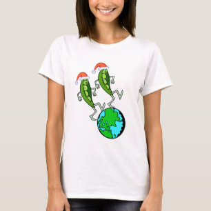 Erwten op Aarde Vakantie T-shirt