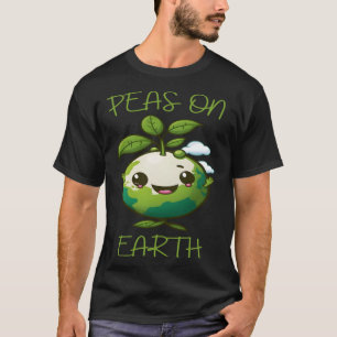 Erwten op Aarde Veganistisch Vegetarisch Plantgeba T-shirt