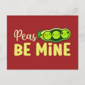 Erwten zijn mijn klinkklare liefde pun grappige Va Briefkaart (Voorkant)