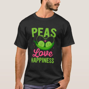 Erwtenliefde geluk Veggie Veganisme T-shirt