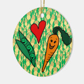 Erwtenliefdeswortelen, geschikt voor groen en Oran Keramisch Ornament (Links)