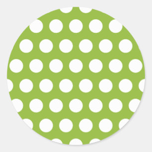 Erwtensoep met stippen ronde sticker